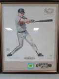 Cal Ripken Jr. Artist Signed Lithograph (michael Mellett) Framed 22 X 27