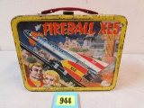 Vintage 1964 Fireball Xl5 Metal Lunchbox