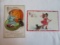 Lot of (2) Antique Halloween Postcards