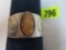 Large Sterling Silver Cuff Bracelet w/ Inset Petrified Wood