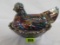 Beautiful Fenton Purple Carnival Glass Hen On Nest