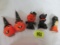 Grouping of (5) Vintage Gurley Halloween Candles