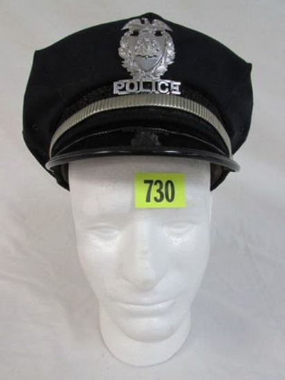 Vintage Police Hat with Badge