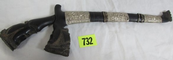 Antique Indonesian Dagger with Carved Bone Handle