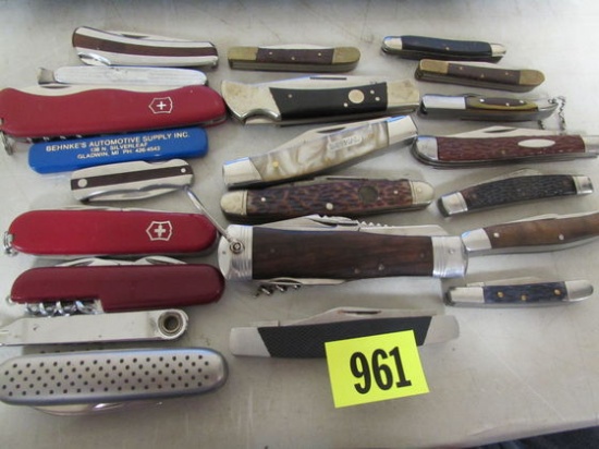 Lot (20+) Asst. Pocket/ Folding Knives Imperial, Japan, Winchester+
