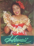 Hawaii 1960s Era Travel Poster