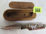 Buck Ltd. Edition English Setter Folding Knife