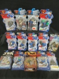 Lot (14) Asst. Superman & Jla Related Figures All Sealed On Card