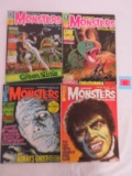Famous Monsters Of Filmland #34, 36, 55, 57 Warren Pub. Silver Age