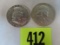 Franklin Half Dollar Lot of (2)