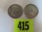 Franklin Half Dollar Lot of (2)