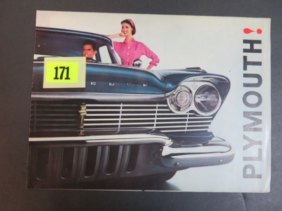 1960 Plymouth Auto Brochure/Poster