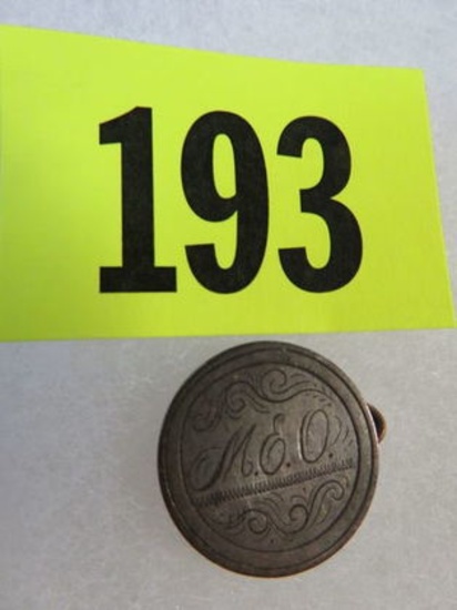 1853 w/arr. Liberty Dime Love Token