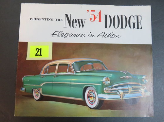 1954 Dodge Auto Brochure/Poster