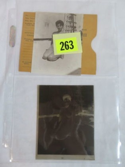 WWII Era Nude Photo w/Negative