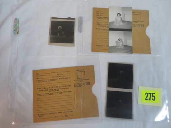 WWII Era Nude Photo w/Negative