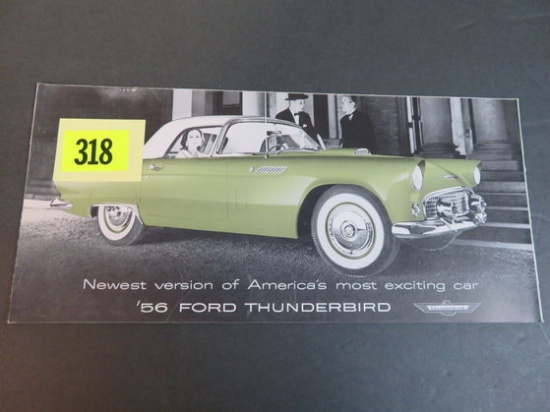 1956 Ford Thunderbird Auto Brochure