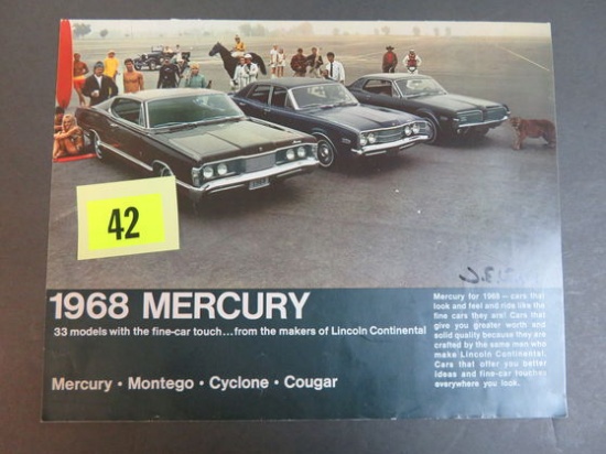 1968 Ford Mercury Auto Brochure