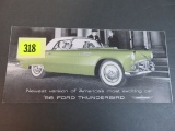 1956 Ford Thunderbird Auto Brochure