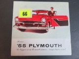 1955 Plymouth Auto Brochure/Poster