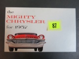 1957 Chrysler Auto Brochure/Poster