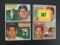 Lot (4) 1956 Topps Baseball Stars & Minor Stars