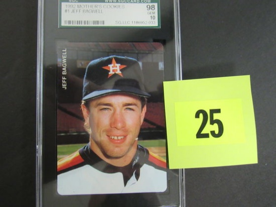 1992 Mother's Cookies #1 Jeff Bagwell Sgc 98 Gem Mint