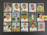 High Grade Lot (15 Diff) 1950 Bowman Baseball Cards