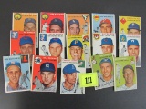 Lot (15 Diff) 1954 Topps Baseball Cards