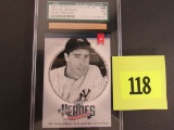 2002 Ud Prospects Joe Dimaggio Gu Game Used Seat Card Sgc 98 Gem Mint