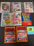 1984 Topps, Donruss, And Fleer Baseball Unopened Pack Lot