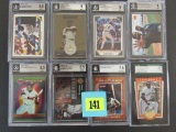 Lot (8) Barry Bonds Graded Cards W/ Inserts