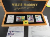 Rare Willie Mccovey Signature Series Signed Porcelain Card Boxed Set