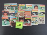 High Grade Lot (15 Diff) 1956 Topps Baseball Cards