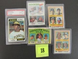 Lot (5) 1970's Baseball Superstar Rookie Cards