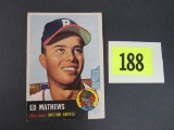 1953 Topps #37 Ed Mathews Short Print