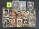 Lot (13) 1962 Topps Baseball Cards W/ Stars & Key Cards