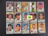 Lot (15 Diff) 1952 Topps Baseball Cards