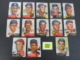 Lot (13 Diff) 1953 Topps Baseball Cards