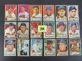 Lot (18 Diff) 1952 Topps Baseball Cards