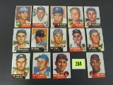 Lot (14 Diff) 1953 Topps Baseball Cards