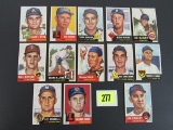 Lot (13 Diff) 1953 Topps Baseball Cards