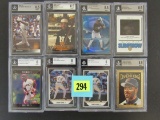 Lot (8) Barry Bonds Graded Cards W/ Inserts