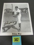 Johnny Mize Signed 8x10 Photo New York Yankees