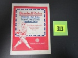 Rare 1927-1928 P. Goldsmith Baseball Rules Book