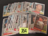 Lot (40) 1961 Topps Baseball Cards Mostly Different