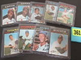 1971 Topps Superstar Lot Banks, Brock, Killebrew, Garvey Rc+