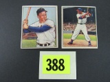 1950 Bowman #33 Ralph Kiner & #39 Larry Doby