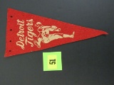 Rare Early Detroit Tigers Felt Mini Pennant