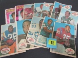 Lot (12) 1960's Topps Football Insert Posters